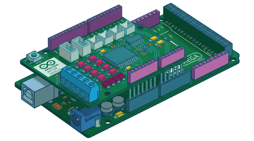DCC-EX CommandStation — Arduino Mega with Motor Shield