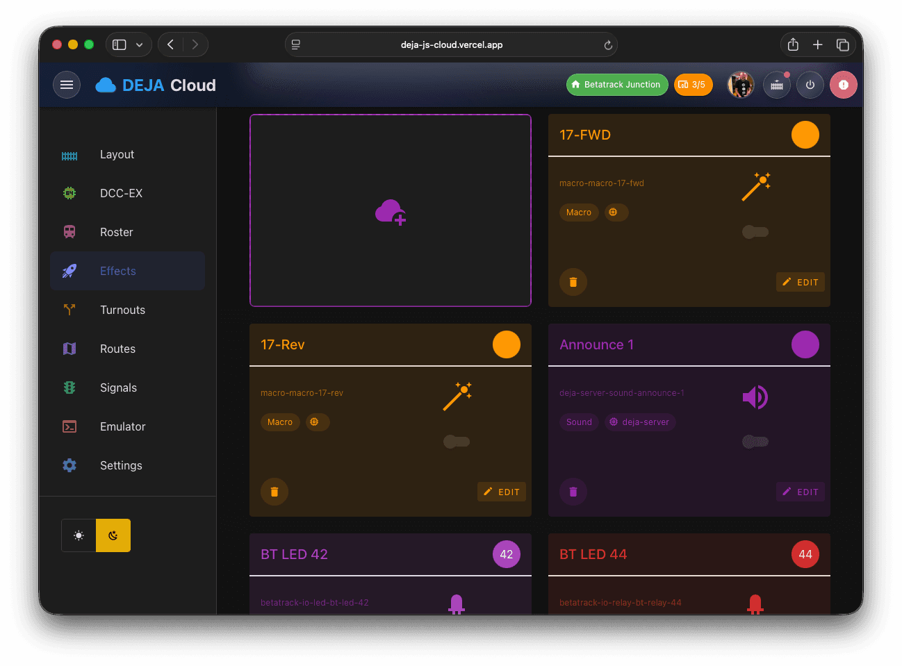 Cloud effects manager