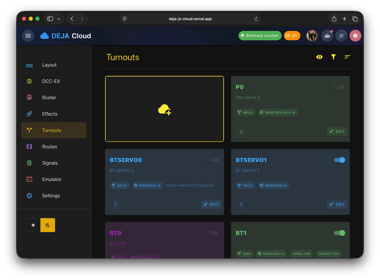 Turnout config