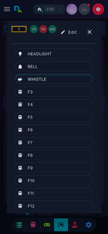 Function speed dial expanded