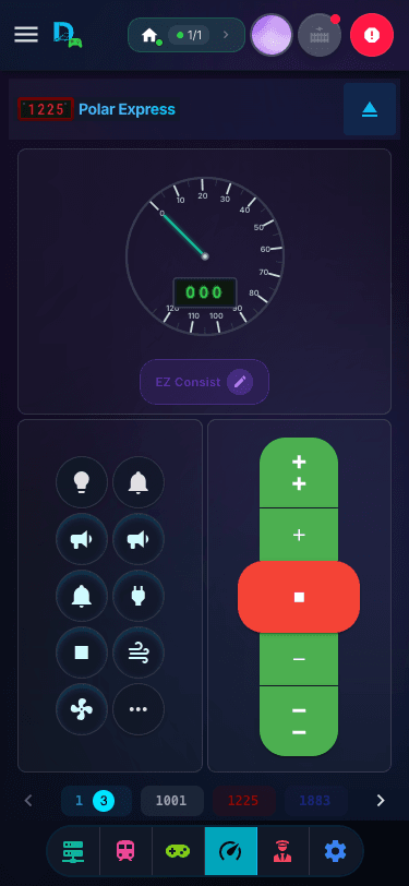 DEJA Throttle — mobile Buttons throttle
