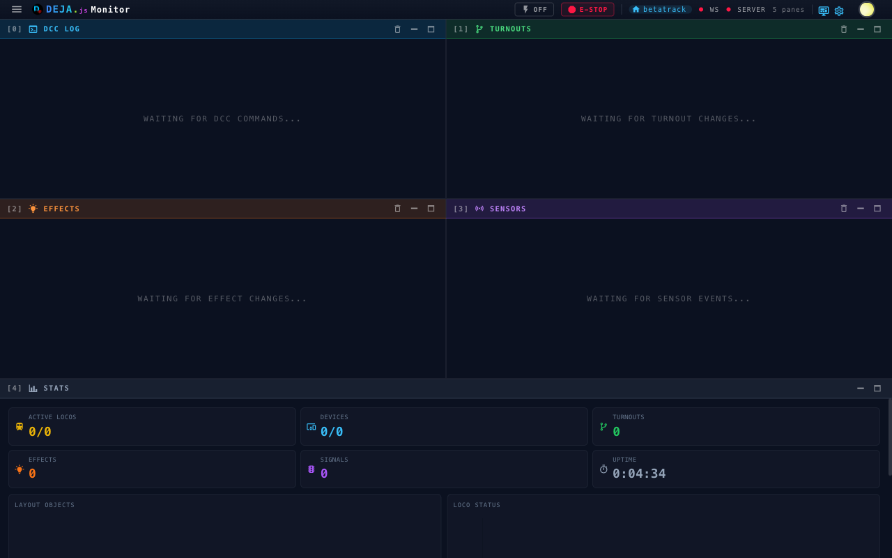 Monitor Dashboard — Desktop