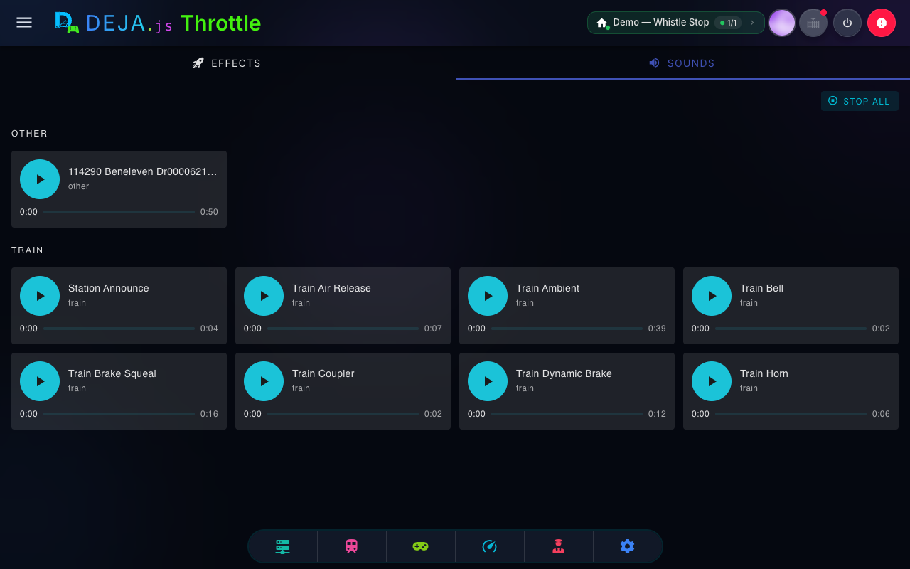 Sound cards with playback timelines