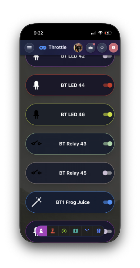 Effects controls on mobile