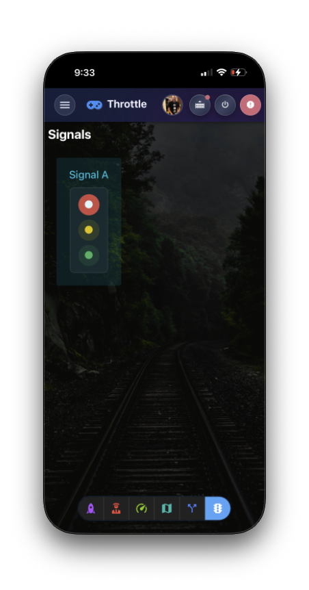 Signals list with aspect indicators